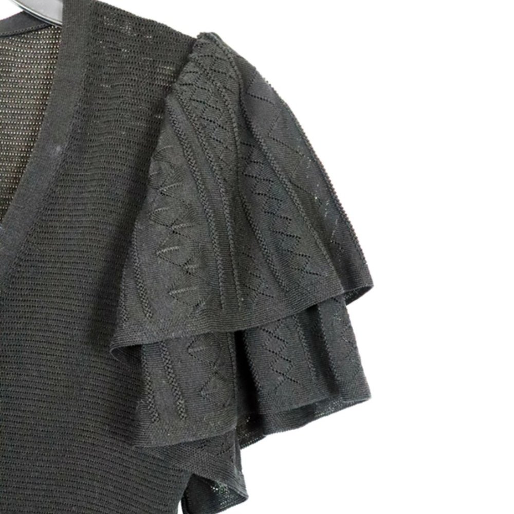 ba&sh - Ruffled Cropped Cardigan - Picture 4 of 4